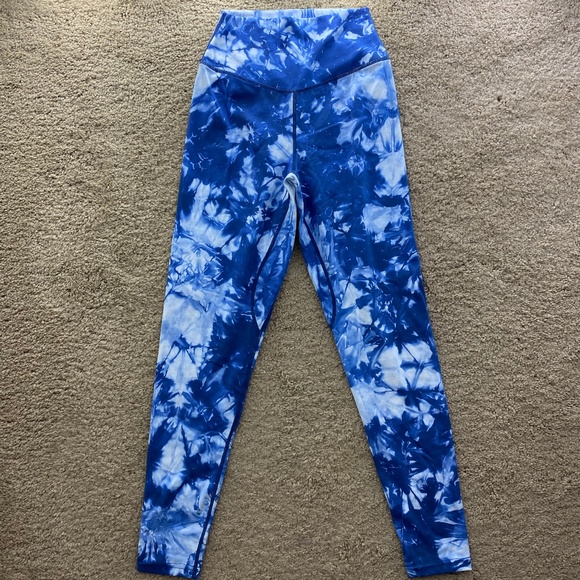 Balance Athletica Pants - Balance Athletica Blue Tie Dye Leggings - Small